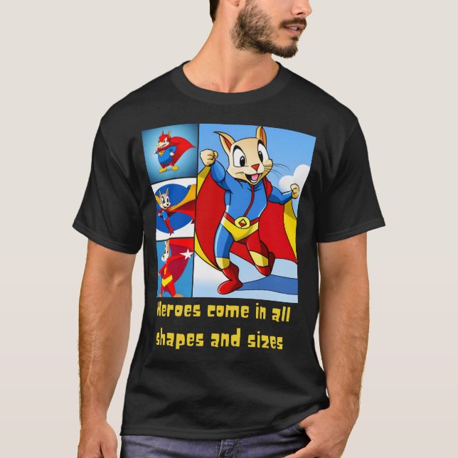 Eichhörnchen-Superheroie-T - Shirt (Vorderseite)