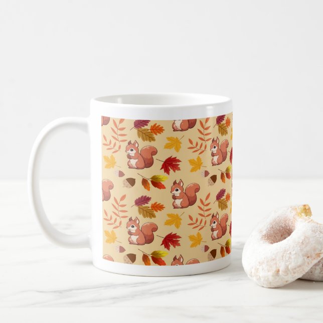 Eichhörnchen-Tasse Kaffeetasse (Mit Donut)