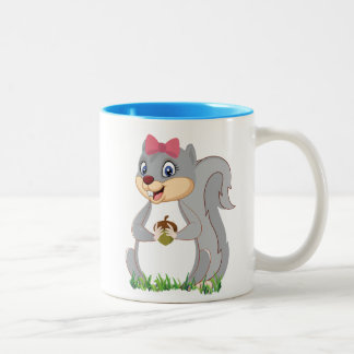 Eichhörnchen-Tasse Zweifarbige Tasse