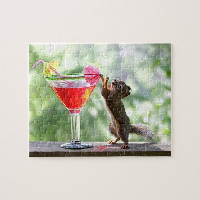 Eichhörnchen-trinkendes Cocktail (Horizontal)