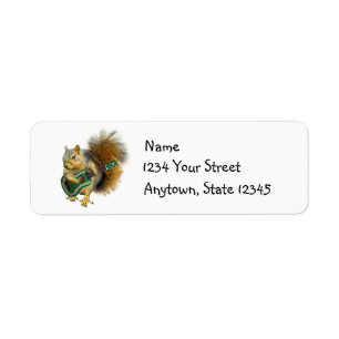 Eichhörnchen Ukulele Address Labels