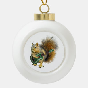 Eichhörnchen Ukulele Ornament spielen