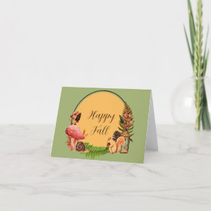Eichhörnchen und Natur mit anpassbarem Text Karte