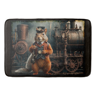 Eichhörnchen und Zug Badematte