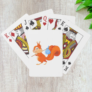 Eichhörnchen Verlasse Zuhause Playing Cards Spielkarten