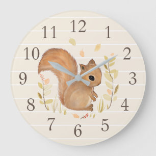 Eichhörnchen-Wanduhr Große Wanduhr