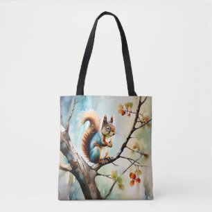 Eichhörnchen Wasserfarbe Natur Tasche