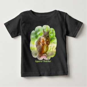 Eichhörnchen-Watcher-Tiermalerei Baby T-shirt
