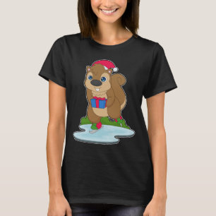Eichhörnchen Weihnachten Eislaufen T-Shirt