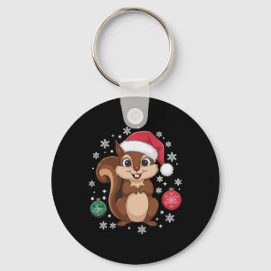 Eichhörnchen Weihnachten Frohe Weihnachten Festlic Schlüsselanhänger