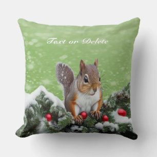 Eichhörnchen Weihnachtsfeiertag Kissen