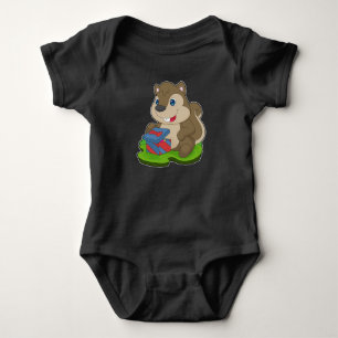 Eichhörnchen-Weihnachtspaket Baby Strampler
