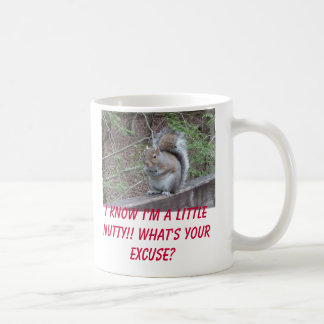 Eichhörnchen, weiß ich, dass ich nussartiger kaffeetasse