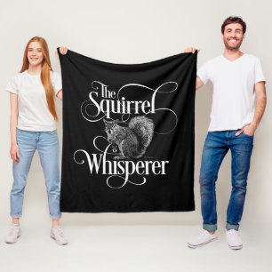 Eichhörnchen Whisperer - lustiger Eichhörnchenlieb Fleecedecke