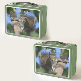 Eichhörnchen, wie man fotografiert metall brotdose