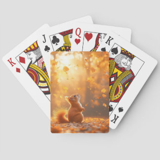 Eichhörnchen Wildtier Liebendes Porträt  Spielkarten