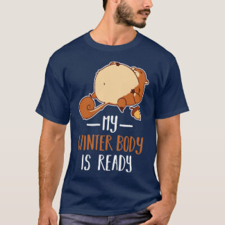 Eichhörnchen Winter Body Fat Pet Chubby Funny Racc T-Shirt