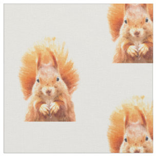 Eichhörnchen Woodland Animal Portrait Stoff