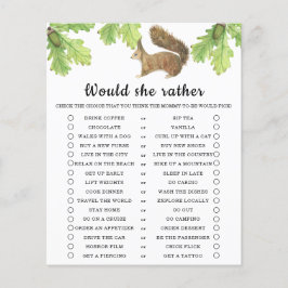 Eichhörnchen / Würde sie eher Baby-Dusche-Spiel