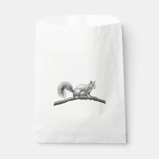 Eichhörnchen zeichnend geschenktütchen (Vorderseite)