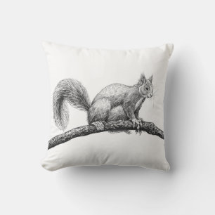 Eichhörnchen zeichnend kissen