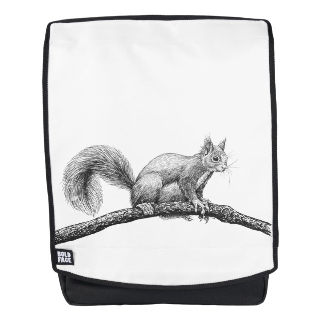 Eichhörnchen zeichnend rucksack (Vorderseite)