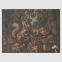 Eichhörnchen - Zierpapier für Ölgemälde