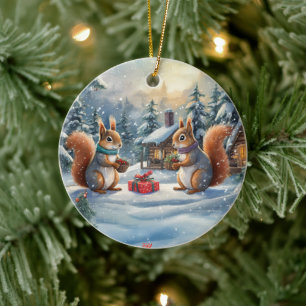Eichhörnchenbauweise von Rich AMeN Gill Keramik Ornament