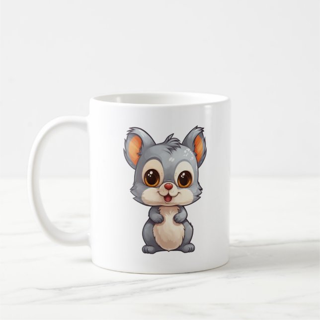 Eichhörnchenbild des Cartoon Kaffeetasse (Links)
