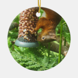 Eichhörnchendekoration, nicht nur zu Weihnachten! Keramik Ornament