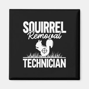 Eichhörnchenentzug Techniker Funny Squirrel Jagd Magnet