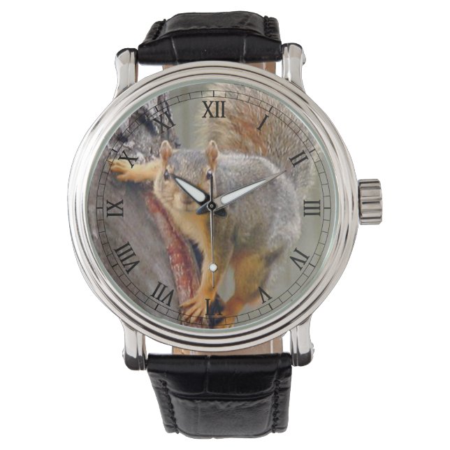 Eichhörnchenfotografie Armbanduhr (Vorderseite)