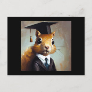 Eichhörnchengraduat Postkarte