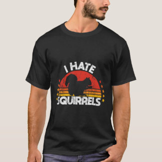 Eichhörnchenjagd ich Hasse Eichhörnchenjäger Retro T-Shirt