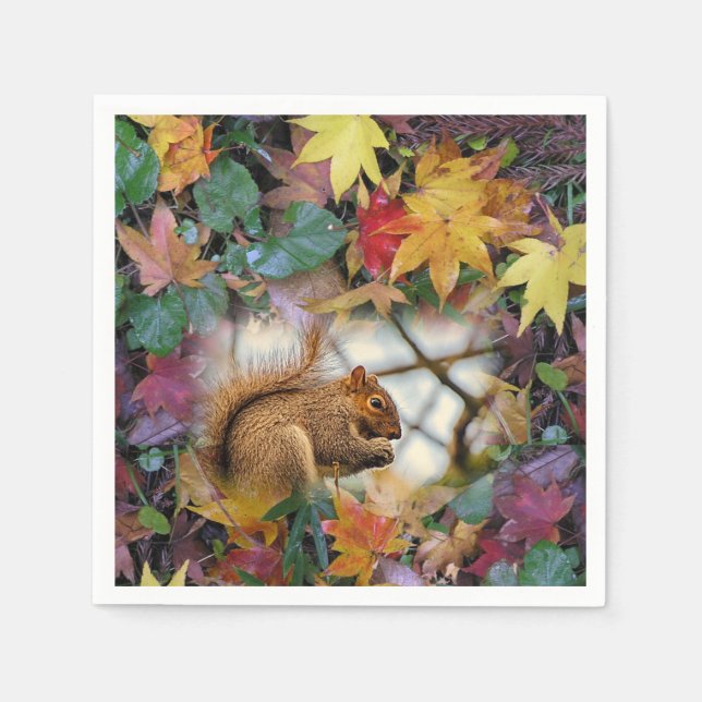 Eichhörnchenpapier Napkins Serviette (Vorderseite)