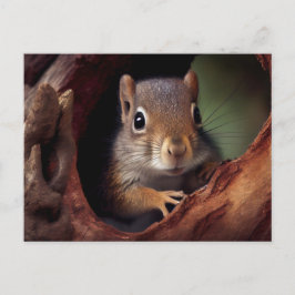 Eichhörnchenportrait Postkarte