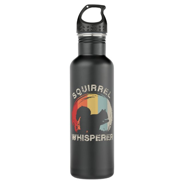 Eichhörnchenwald Edelstahlflasche (Vorderseite)