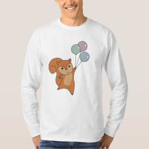 Eichhörnchenwald Fliegen Balloons T-Shirt
