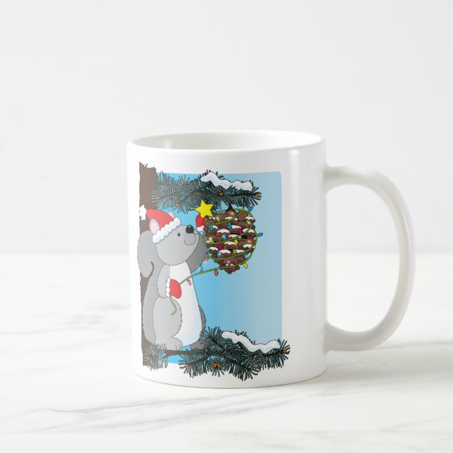 Eichhörnchenweihnachten Kaffeetasse (Rechts)