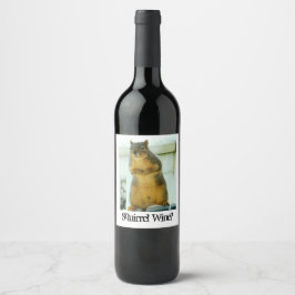 Eichhörnchenwein Weinetikett