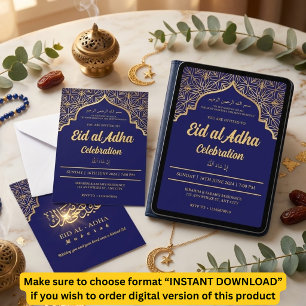 Eid Al Adha-Feier Eid Mubarak Eid-Party Einladung