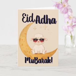 Eid Al Adha Mubarak Süße Schaf-Grußkarte Karte