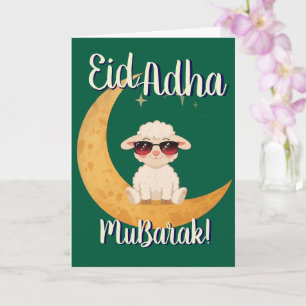 Eid Al Adha Mubarak Süße Schaf-Grußkarte Karte