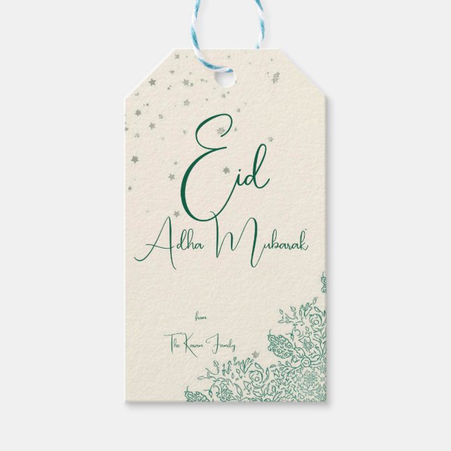 Eid  Al Adha Personalized Eid Mubarak Muslim Geschenkanhänger (Vorderseite)