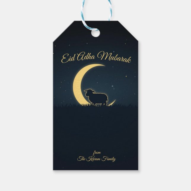 Eid Al Adha Personalized Eid Mubarak Muslim Gift  Geschenkanhänger (Vorderseite)