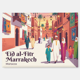 Eid al-Fitr-Feier in Marrakech Marokko Magnet