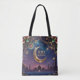 Eid al fitr Islamic celebration Gold And navy Tasche