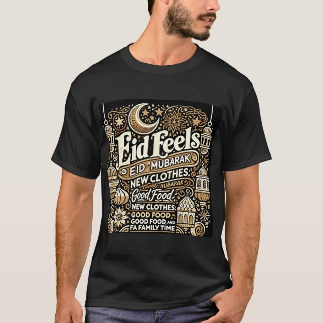 Eid Al Fitr Mubarak Hemd für Männer T-Shirt (Vorderseite)