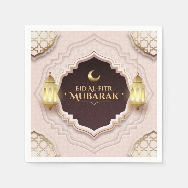 Eid Al-Fitr Mubarak Serviette (Vorderseite)