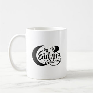 Eid Al-Fitr Mubarak Typografy Tasse